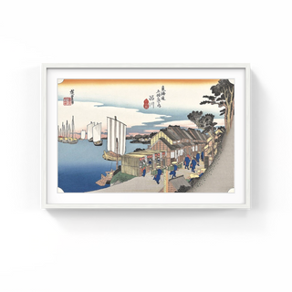 Utagawa Hiroshige (Andō Hiroshige) - Shinagawa -Daybreak, After 1833 - Pinto Gallery