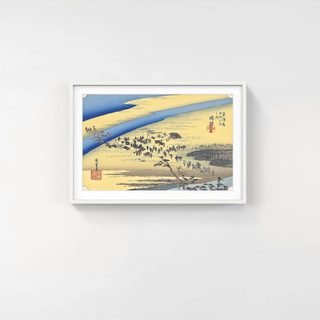 Utagawa Hiroshige (Andō Hiroshige) - Shimada -Oi River, After 1833 - Pinto Gallery
