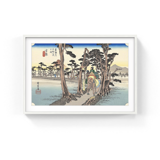 Utagawa Hiroshige (Andō Hiroshige) - Yoshiwara -Fuji at the Left, After 1833 - Pinto Gallery
