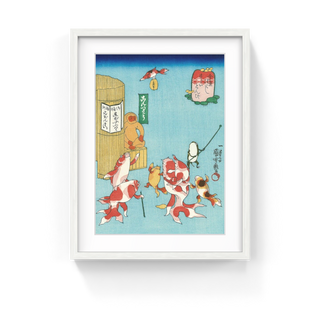 Utagawa Kuniyoshi - Saraitonbi (The Thieving Hawk), After 1842 - Pinto Gallery