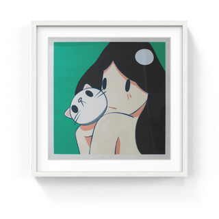 Venus with Cat (Green), 2021-Takeru Amano-Pinto Gallery