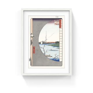 View from Massaki of Suijin Shrine, Uchigawa Inlet, and Sekiya, After 1856-Utagawa Hiroshige (Andō Hiroshige)-Pinto Gallery