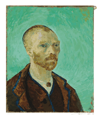 Vincent van Gogh's "Self-Portrait as Monk" Since Ukiyo-e Artists May have Been Monks, I Tried Being One, 2025-Takashi Murakami-Pinto Gallery
