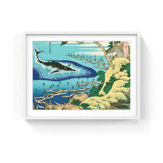 Whaling off the Coast of the Goto Islands, After 1832-Katsushika Hokusai-Pinto Gallery