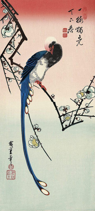 White Plum Blossoms and Jutaicho, After 1834-Utagawa Hiroshige (Andō Hiroshige)-Pinto Gallery