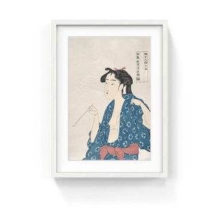 Woman Smoking, After 1792-Kitagawa Utamaro-Pinto Gallery