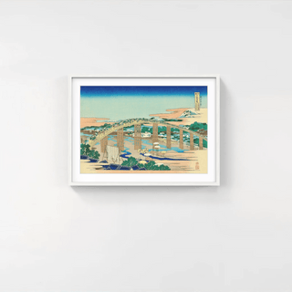 Yahagi Bridge at Okazaki on Tokaido Road, After 1833-Katsushika Hokusai-Pinto Gallery