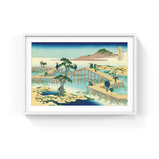 Yatsu-hashi Bridge in Mikawa Province, After 1833-Katsushika Hokusai-Pinto Gallery