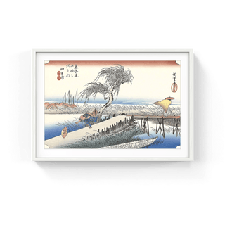 Yokkaichi -The Mie River, After 1833-Utagawa Hiroshige (Andō Hiroshige)-Pinto Gallery