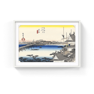 Yoshida -Toyokawa Bridge, After 1833-Utagawa Hiroshige (Andō Hiroshige)-Pinto Gallery