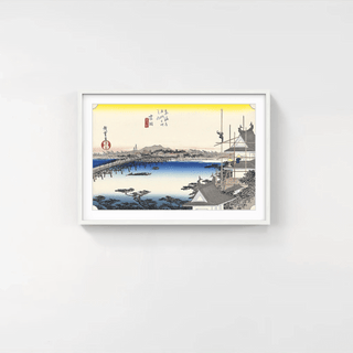 Yoshida -Toyokawa Bridge, After 1833-Utagawa Hiroshige (Andō Hiroshige)-Pinto Gallery