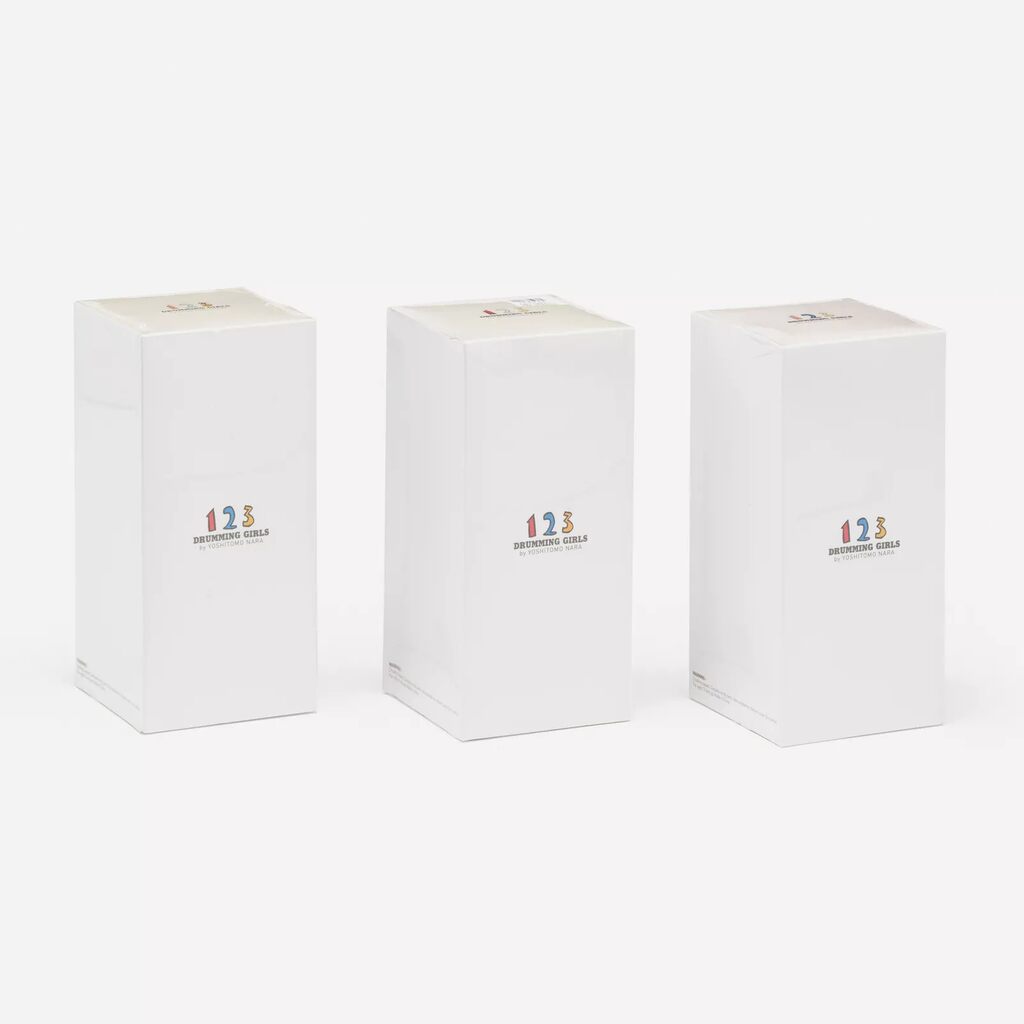 Yoshitomo Nara - 123 Drumming Girls (Set of 3), 2020 - Pinto Gallery