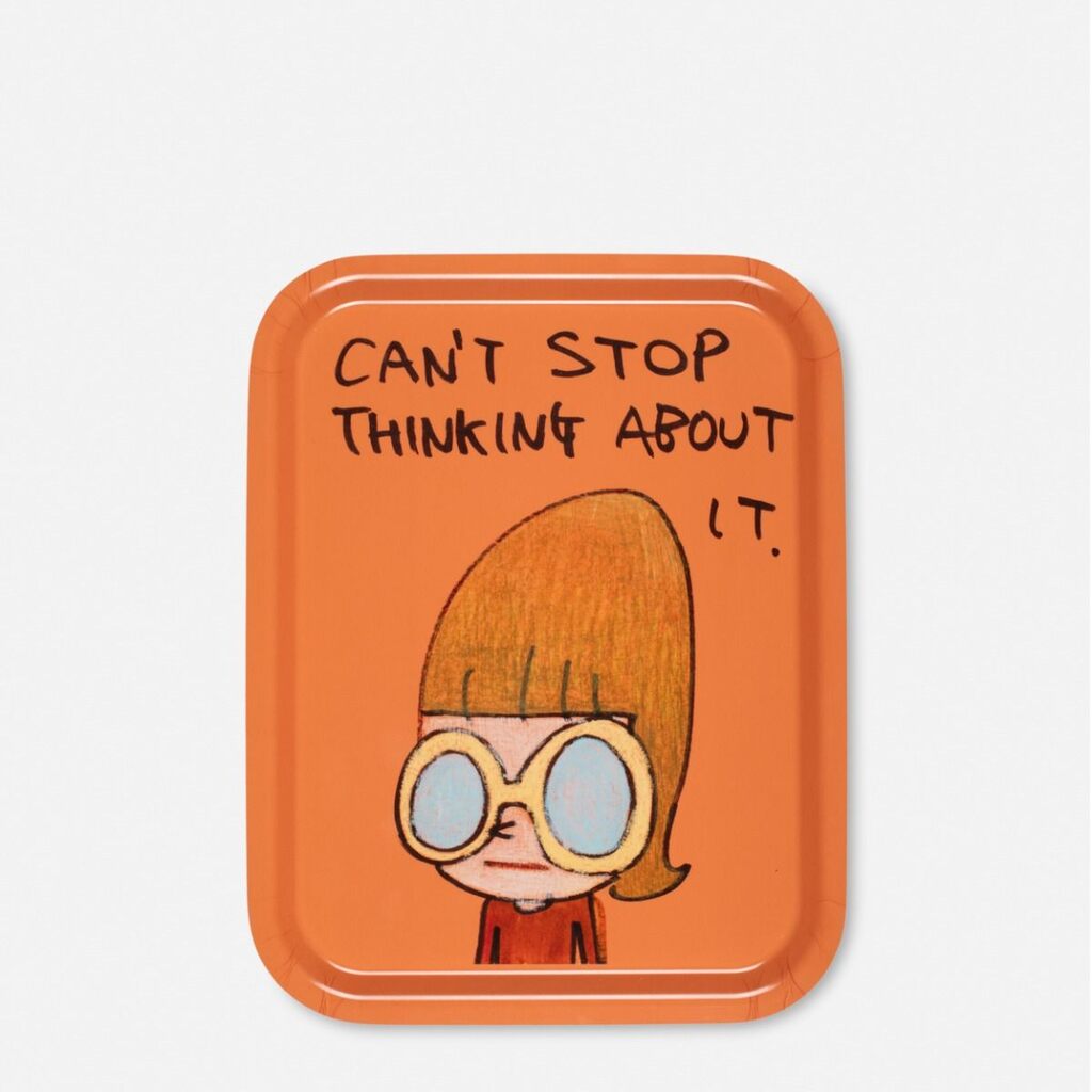 Yoshitomo Nara - Can't Stop Thinking about It 2011 Art Tray, 2024 - Pinto Gallery