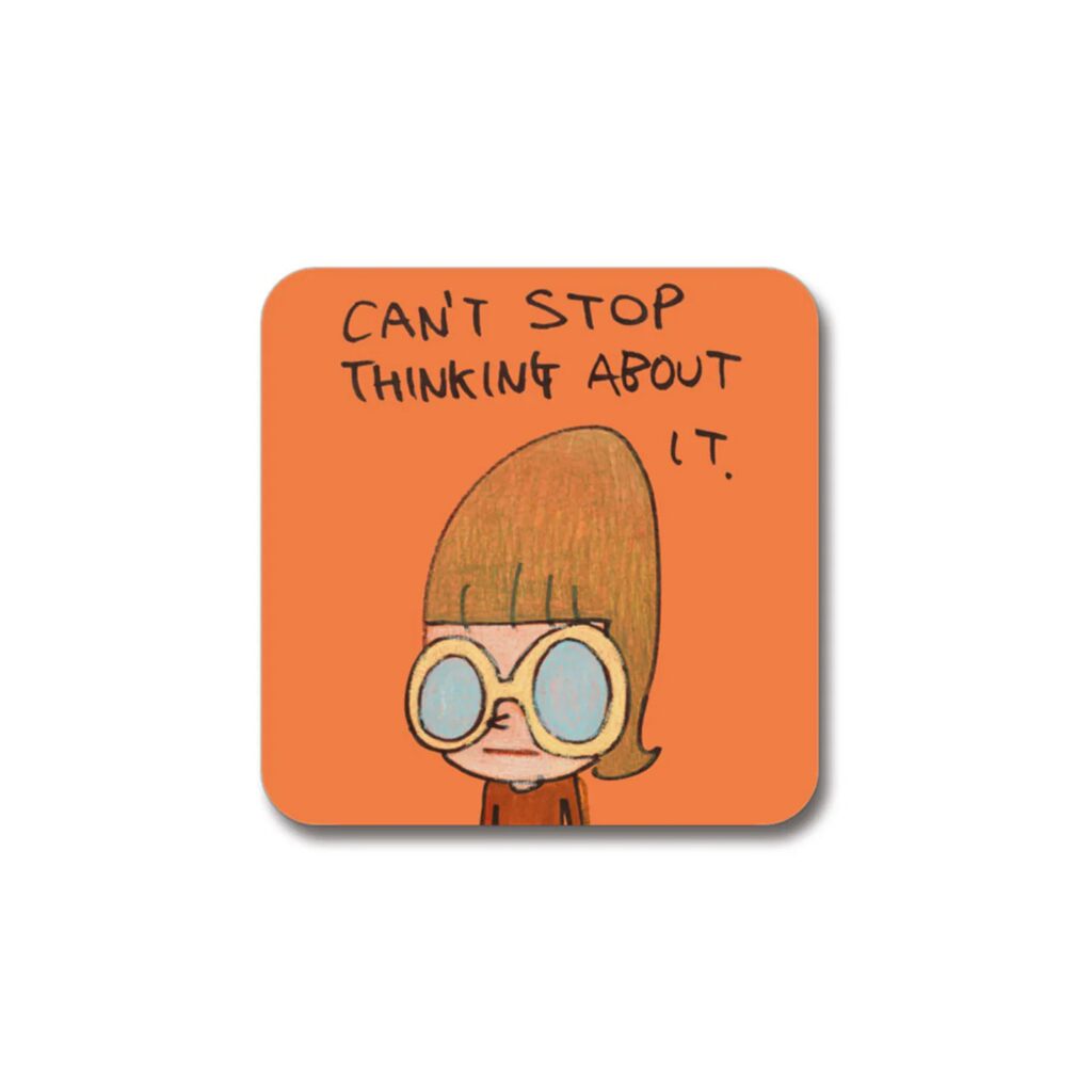 Yoshitomo Nara - Can't Stop Thinking about It Coaster, 2025 - Pinto Gallery