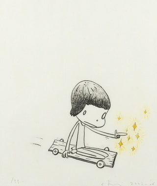 Yoshitomo Nara -Dizzy on Wheels, 2002 - Pinto Gallery