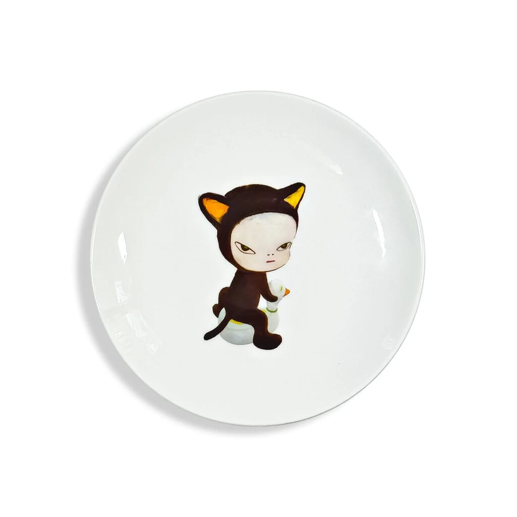 Yoshitomo Nara - Harmless Kitty Plate, 2025 - Pinto Gallery