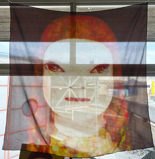 Yoshitomo Nara - Midnight Tears Scarf, 2025 - Pinto Gallery