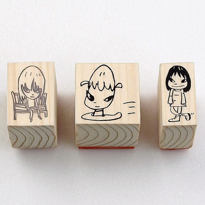 Yoshitomo Nara - Nara Stamps Small (Set of 3), 2020 - Pinto Gallery
