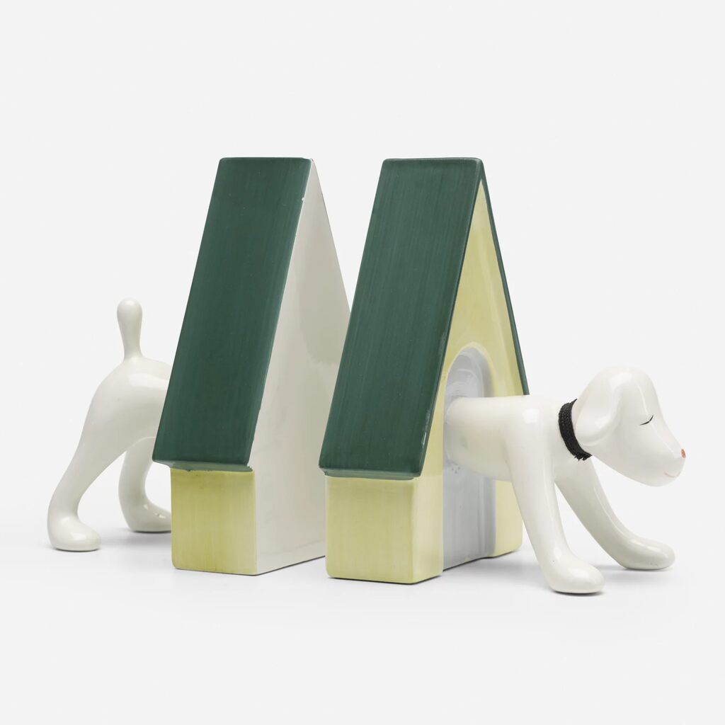 Yoshitomo Nara - Puppy Bookends, 2002 - Pinto Gallery