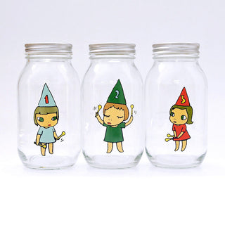Yoshitomo Nara - Storage Jar Gril Large (Set of 3), 2020 - Pinto Gallery