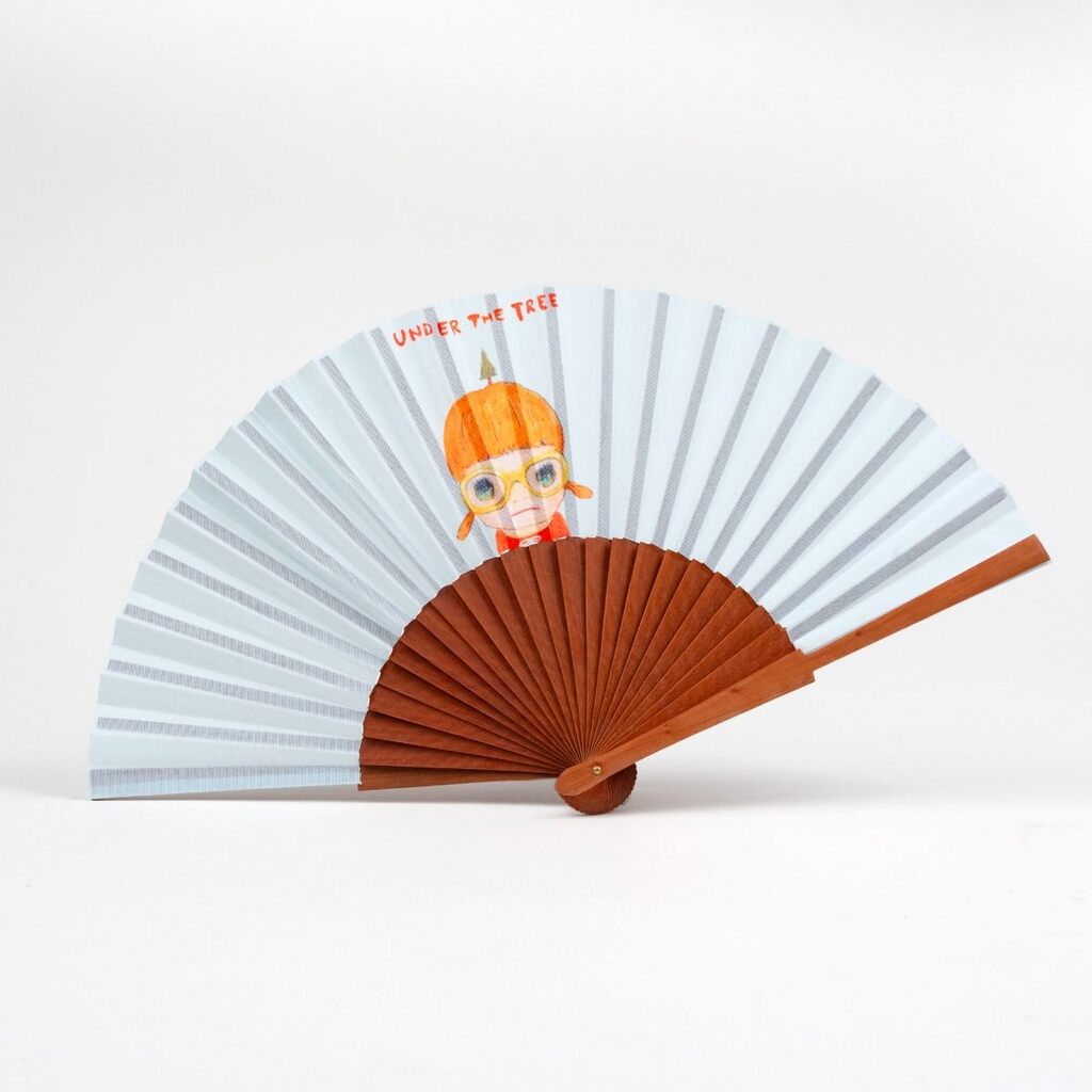 Yoshitomo Nara - Under the Tree Folding Fan (2006), 2025 - Pinto Gallery