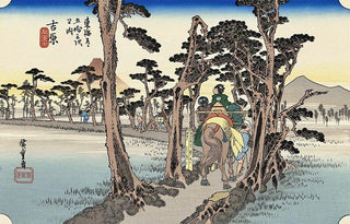 Yoshiwara -Fuji at the Left, After 1833-Utagawa Hiroshige (Andō Hiroshige)-Pinto Gallery