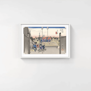 Morning View at Nihonbashi, After 1833-Utagawa Hiroshige (Andō Hiroshige)-Pinto Gallery