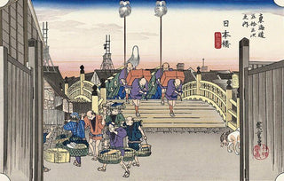 Morning View at Nihonbashi, After 1833-Utagawa Hiroshige (Andō Hiroshige)-Pinto Gallery