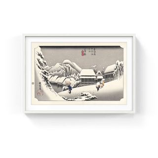 Night Snow at Kambara, After 1833-Utagawa Hiroshige (Andō Hiroshige)-Pinto Gallery