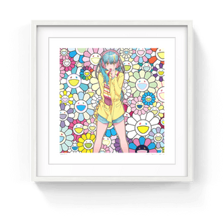 razz_02 Blue Hair, Pink Headphones, Yellow Cardigan w M.F, 2026-Takashi Murakami-Pinto Gallery