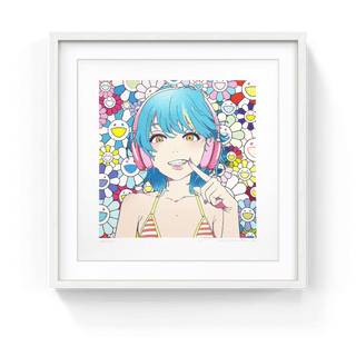 smile_02 Blue Hair, Pink Headphones w M.F, 2022-mebae-Pinto Gallery