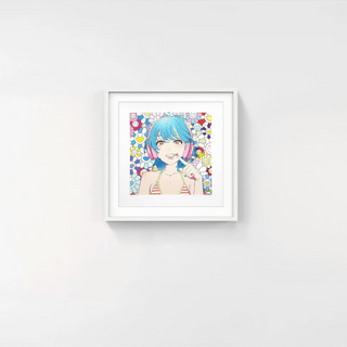 smile_02 Blue Hair, Pink Headphones w M.F, 2022-mebae-Pinto Gallery