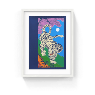 Tiger Prowling in the Moonlight, 2023-Kour Pour-Pinto Gallery