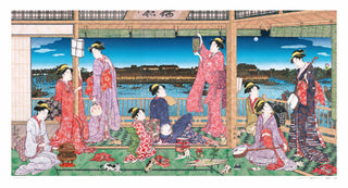 Torii Kiyonaga’s “A Party Viewing the Moon across the Sumida River” UFO, Flower Parent and Child, and Many Cats - SUPERFLAT, 2026-Takashi Murakami-Pinto Gallery