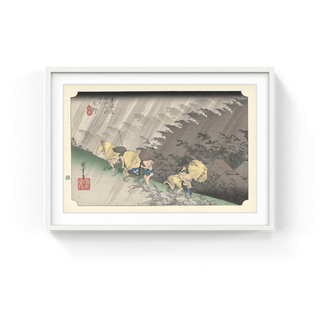 White Rain at Shono, After 1833-Utagawa Hiroshige (Andō Hiroshige)-Pinto Gallery