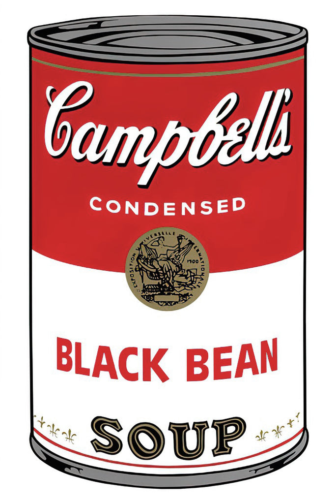 Andy Warhol - Campbell's Soup Can 11.44 (Black Bean), 1960s printed after - Pinto Gallery