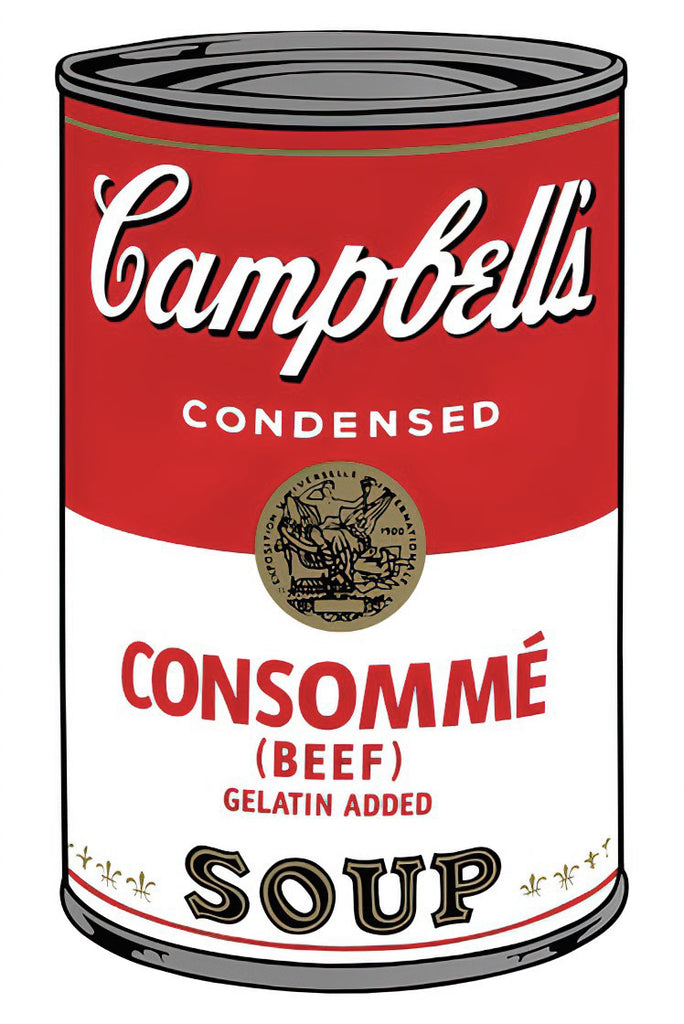 Andy Warhol - Campbell's Soup Can 11.52 (Consommé), 1960s printed after - Pinto Gallery
