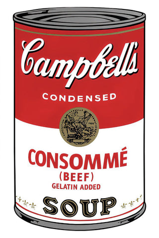 Andy Warhol - Campbell's Soup Can 11.52 (Consommé), 1960s printed after - Pinto Gallery