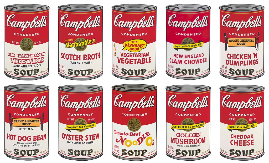 Andy Warhol - Campbell's Soup Can II Portfolio (10 Prints), 1960s printed later - Pinto Gallery
