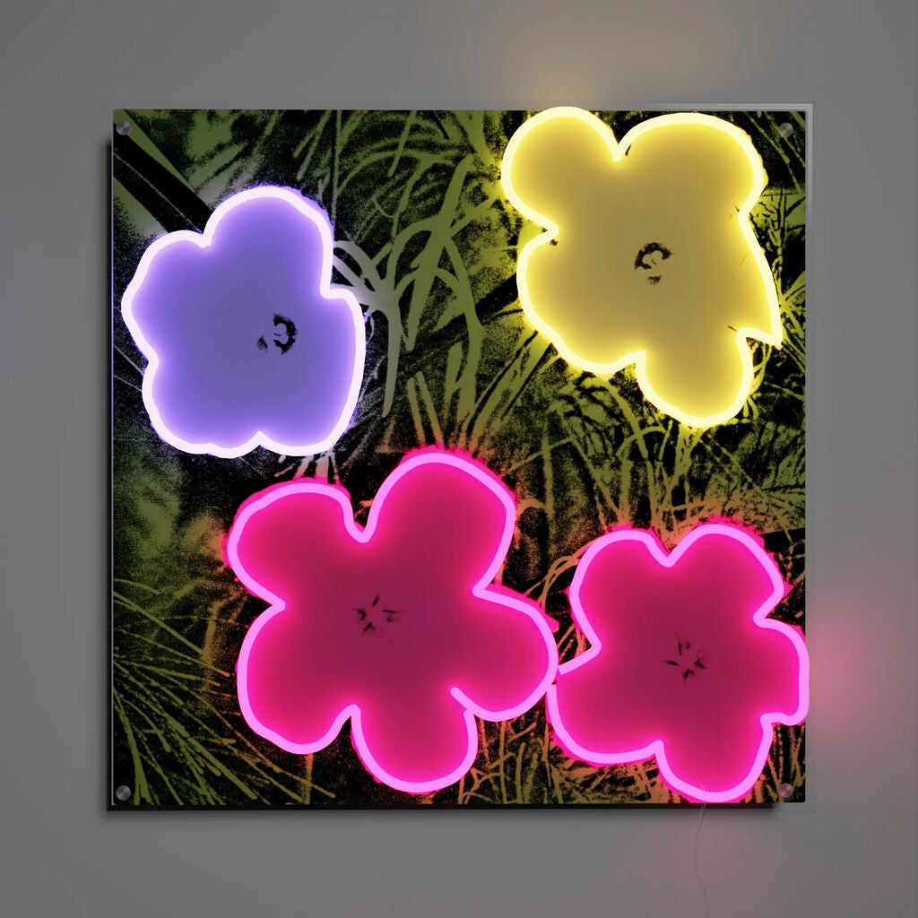 Andy Warhol - Flowers LED Neon Sign, 2022 - Pinto Gallery