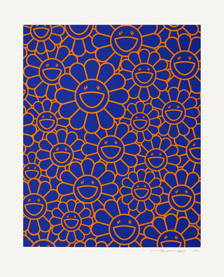 August Joy (orange/blue flowers), 2019-Takashi Murakami-Pinto Gallery