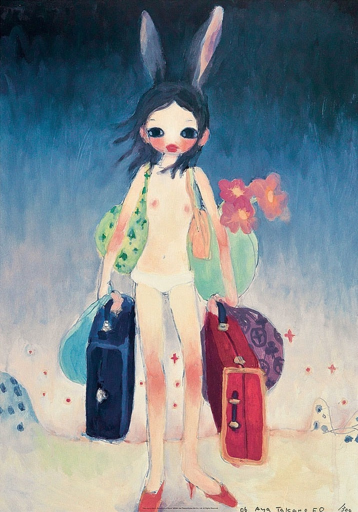 Aya Takano - Mail Mania Mami, Standing in a Stom, 2001 - Pinto Gallery