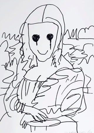 Coffee Break Drawing of Mona Lisa_P, 2020-MADSAKI-Pinto Gallery