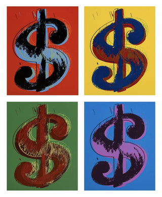 Dollars Signs (set of 4), 1967 printed later-Andy Warhol-Pinto Gallery