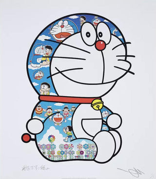 Doraemon Sitting Up: Weeping Some, Laughing Some, 2020-Takashi Murakami-Pinto Gallery