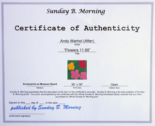 Flowers 11.68, 1967 printed later-Andy Warhol-Pinto Gallery