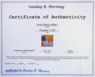 Flowers 11.69, 1967 printed later-Andy Warhol-Pinto Gallery