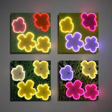 Flowers Deluxe LED Neon Sign (set of 4), 2022