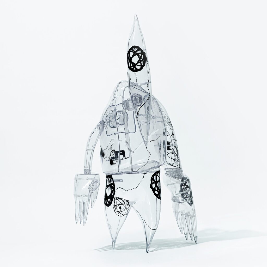 その他 FUTURA FL-006-CF Futura Laboratories Futura Laboratories FL-006-CF Black Pointman Figure - SS21 - US