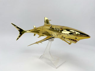 Hajime Sorayama - Sorayama Shark (Gold), 2021 - Pinto Gallery